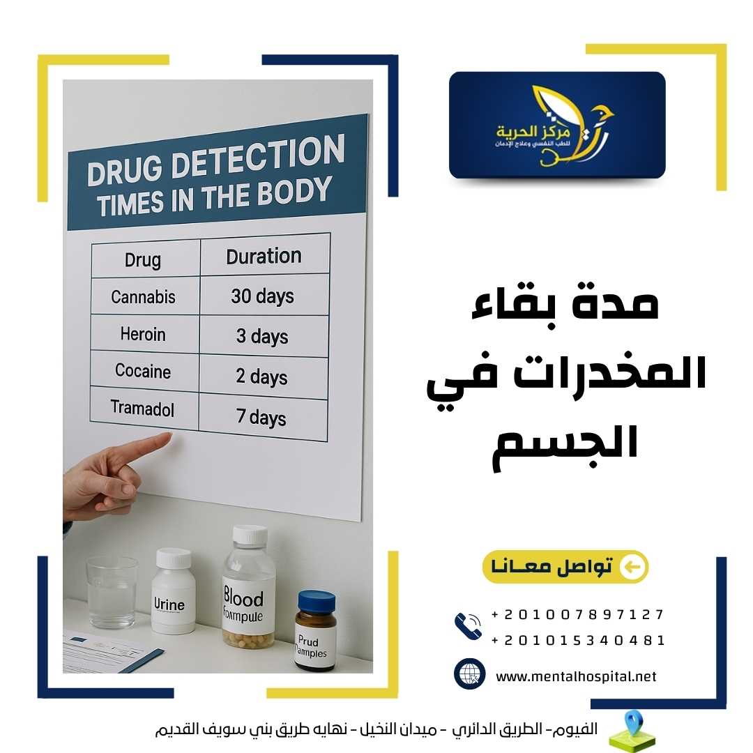مدة بقاء المخدرات في الجسم